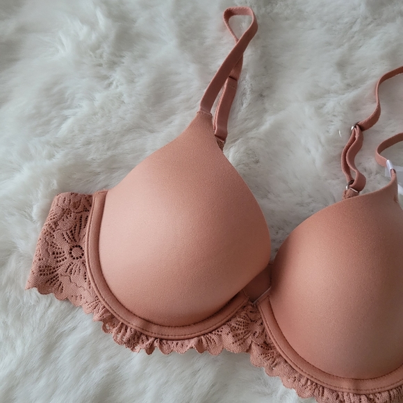 💐AERIE REAL SUNNIE FULL COVERAGE LIGHTLY LINED BLOSSOM LACE BRA SIZE 32B - Picture 7 of 10